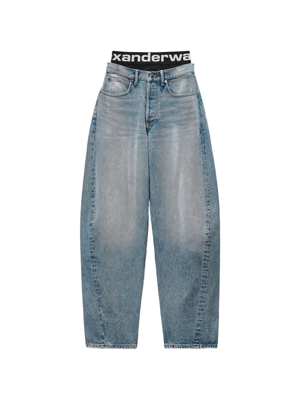 Blue jeans, front view