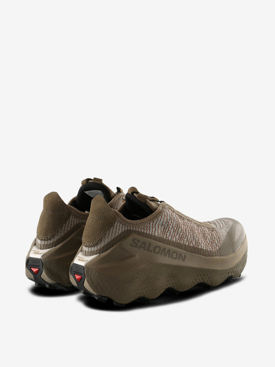 Tan sneakers,back view