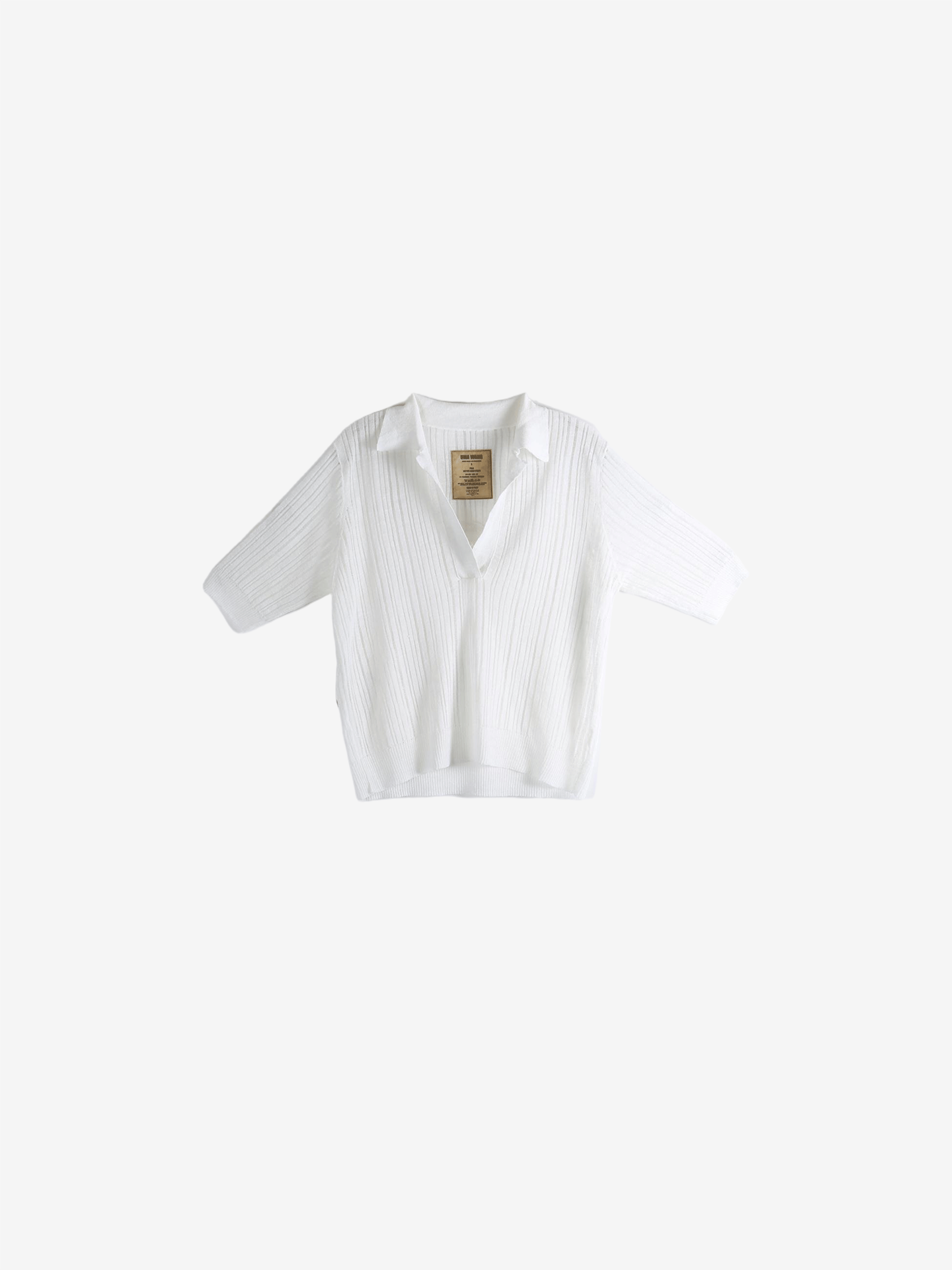 White shirts , front view