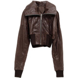 Brown jacket, front view