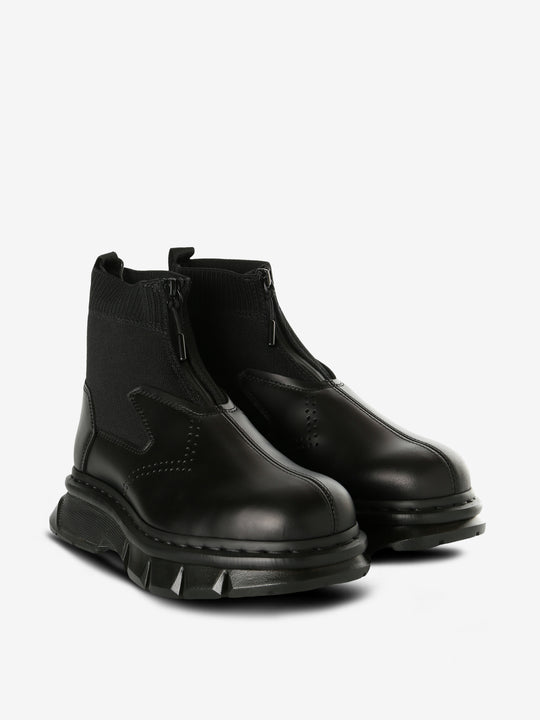 Black boots, side view