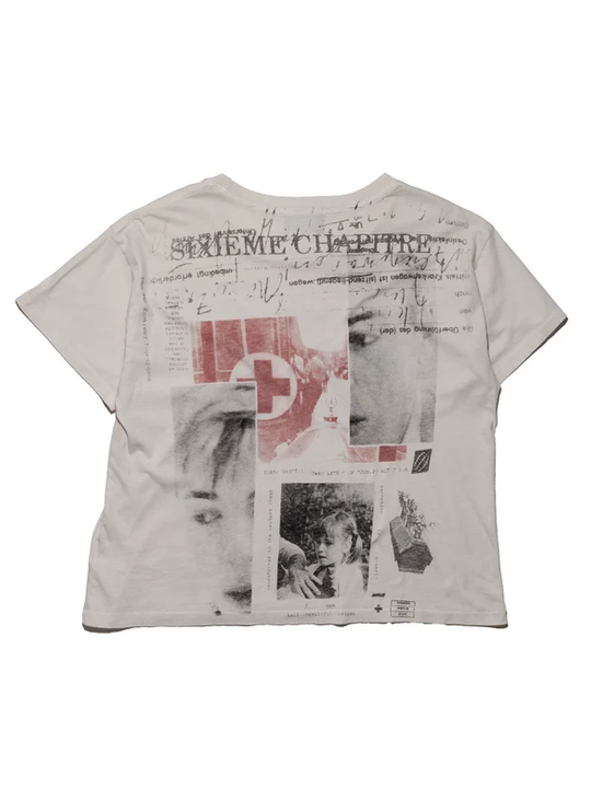 White t-shirt, front view