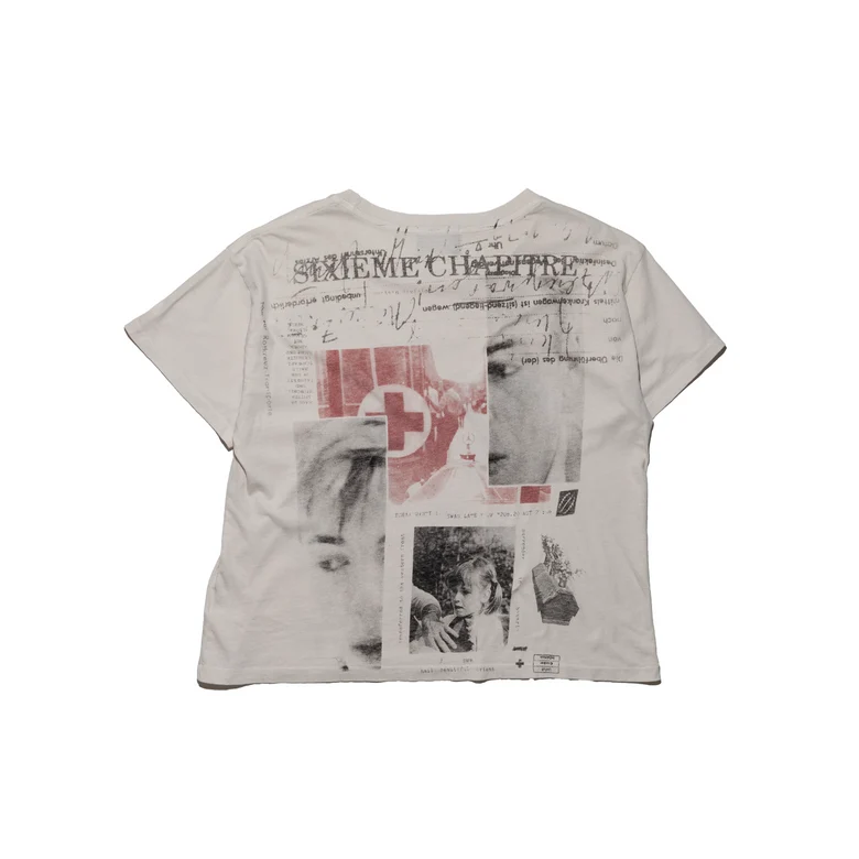 White t-shirt, front view