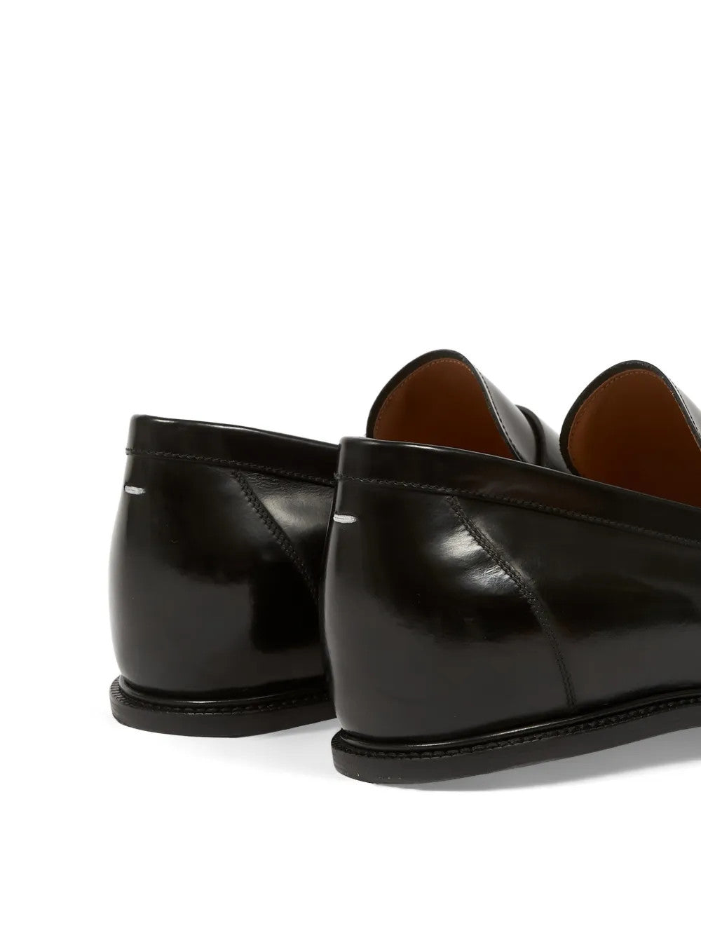 Black shoes, back view