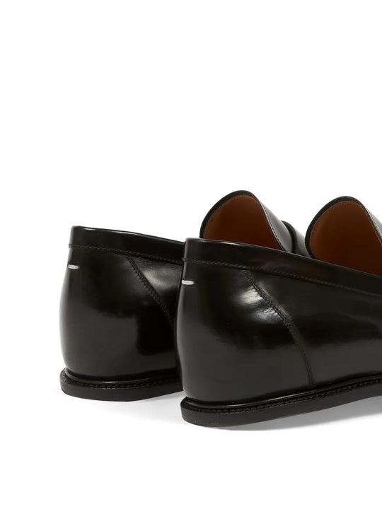Black shoes, back view