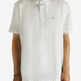 White shirt worn by a person, showing the shirt fit