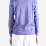 AURALEE - Women Brushed Organic Cotton Cashmere Jersey Long Sleeve Tee