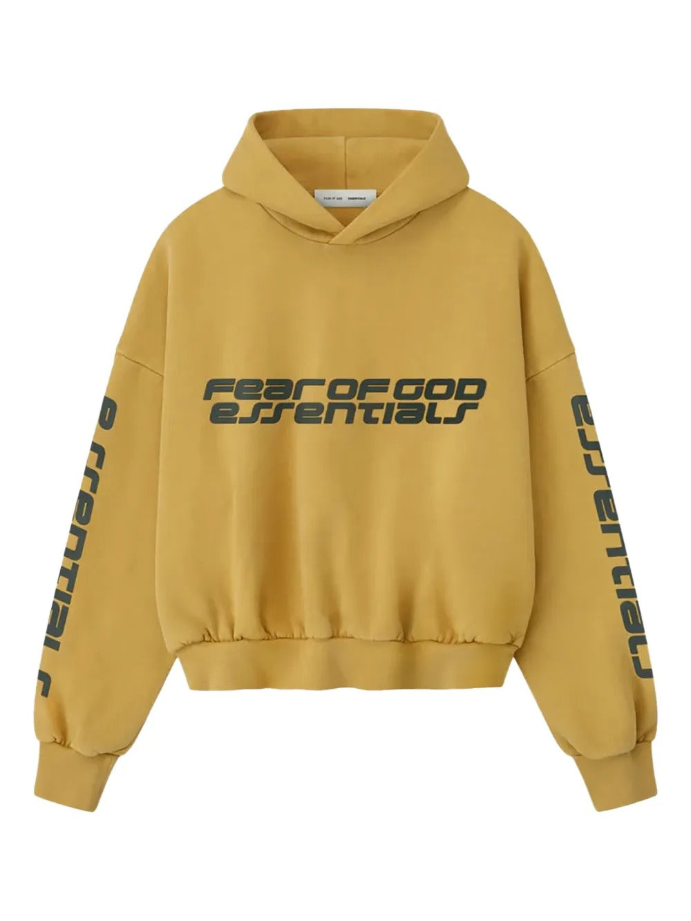 Yellow hoodie, front view