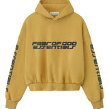 Yellow hoodie, front view
