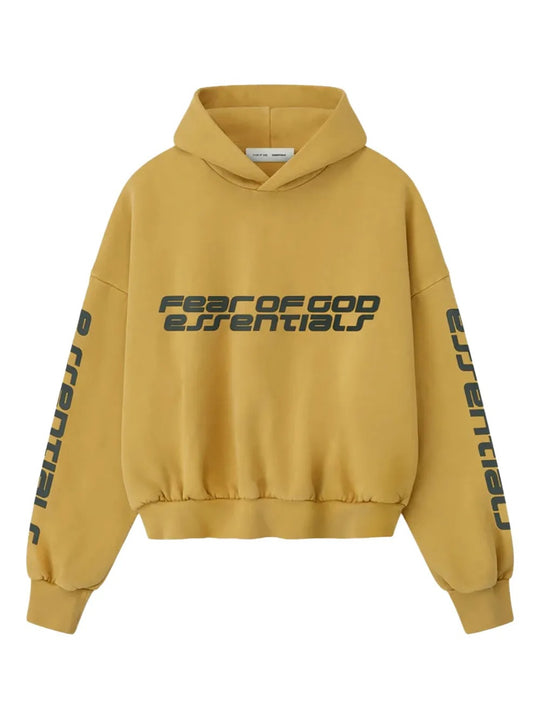 Yellow hoodie, front view