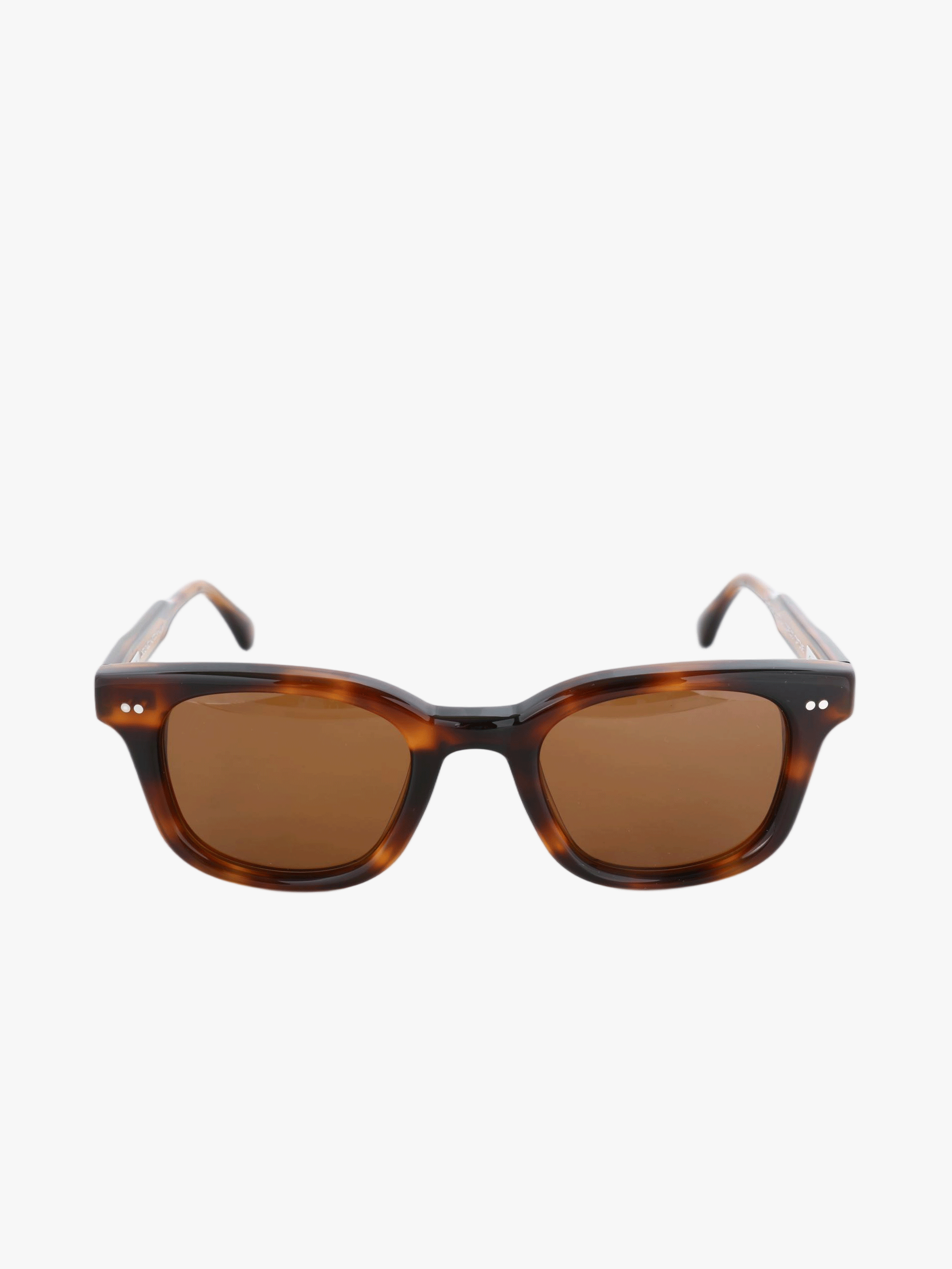 Brown eyewear, front view