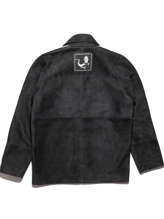 Black jacket, back view