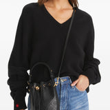 Black bag, full body view