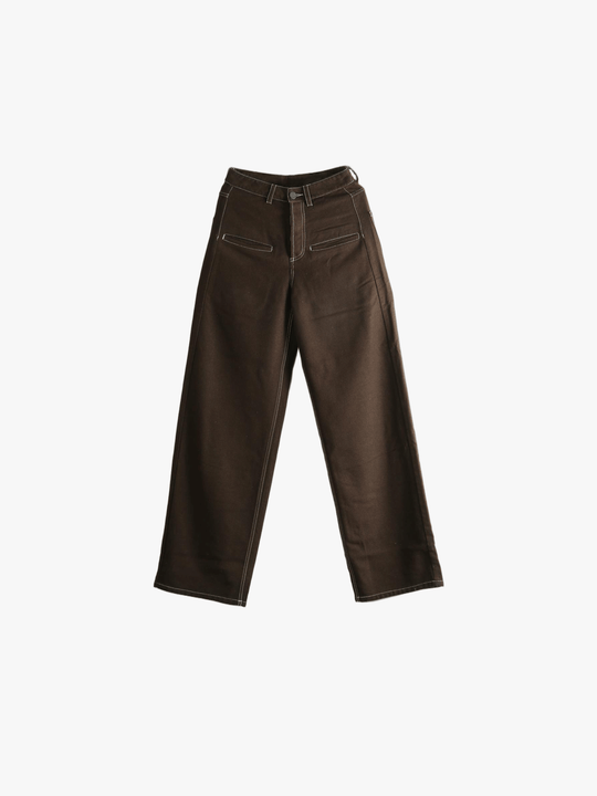 Brown pants, front view