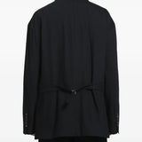 Black blazer, front view