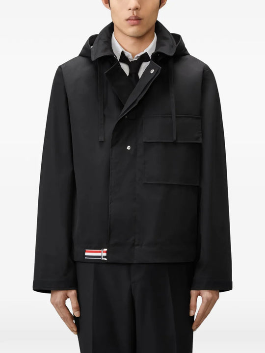 Black jacket, front view