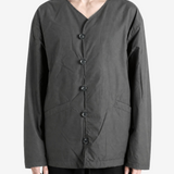 Grey knitwear, full body view