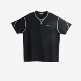 Black t-shirt, front view