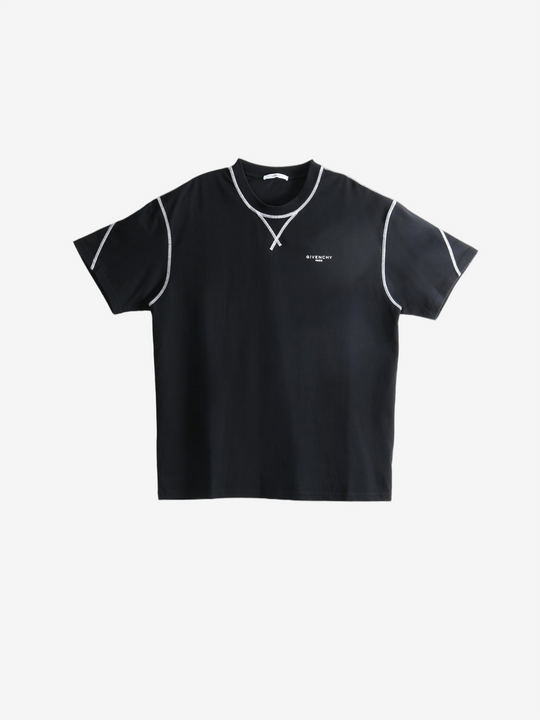 Black t-shirt, front view