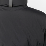 Black coat ,showing texture of the fabric