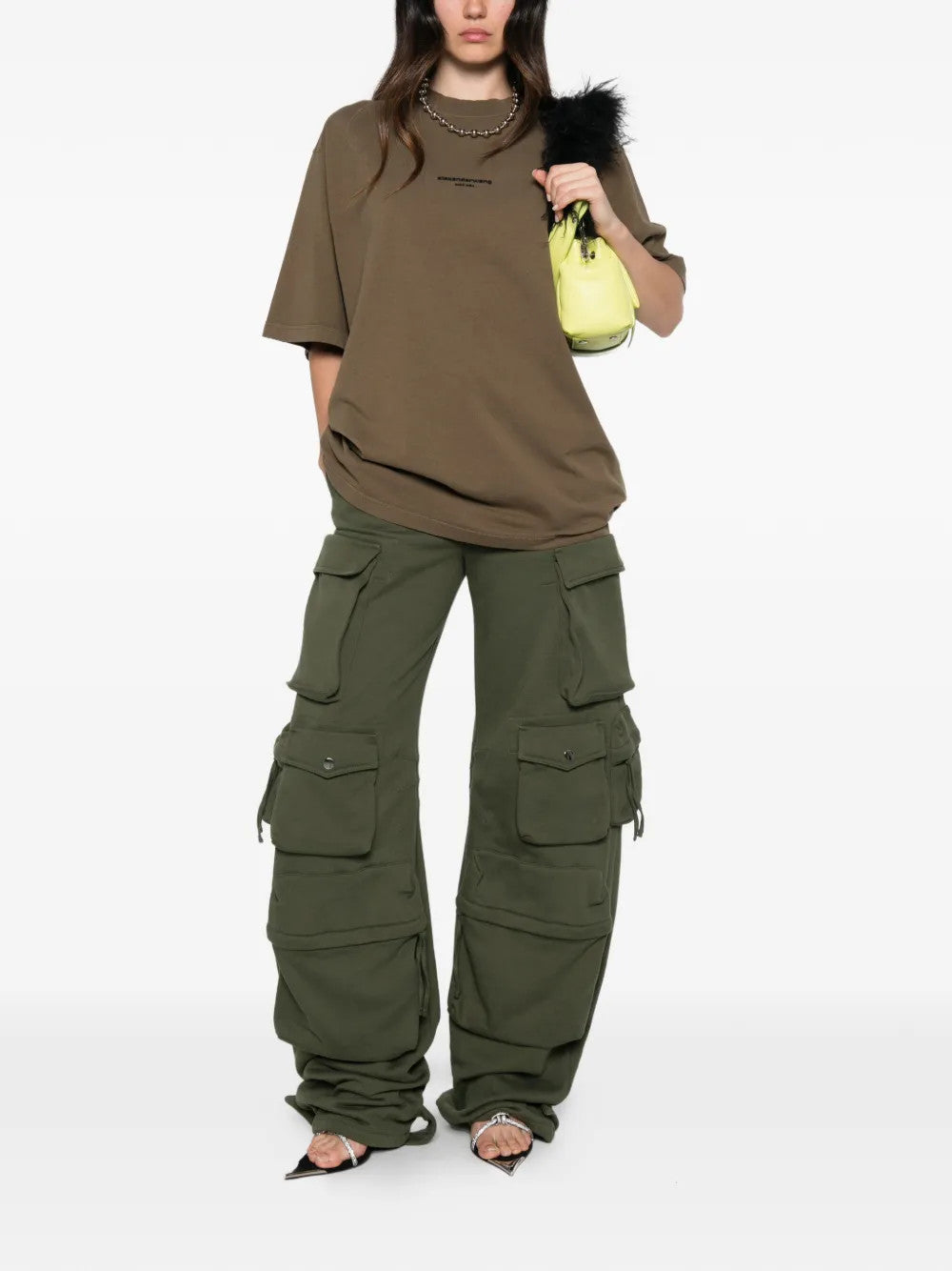 Green t-shirt, front view