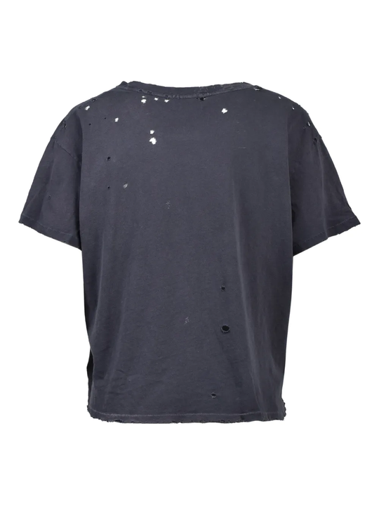 gray T-shirt,back view