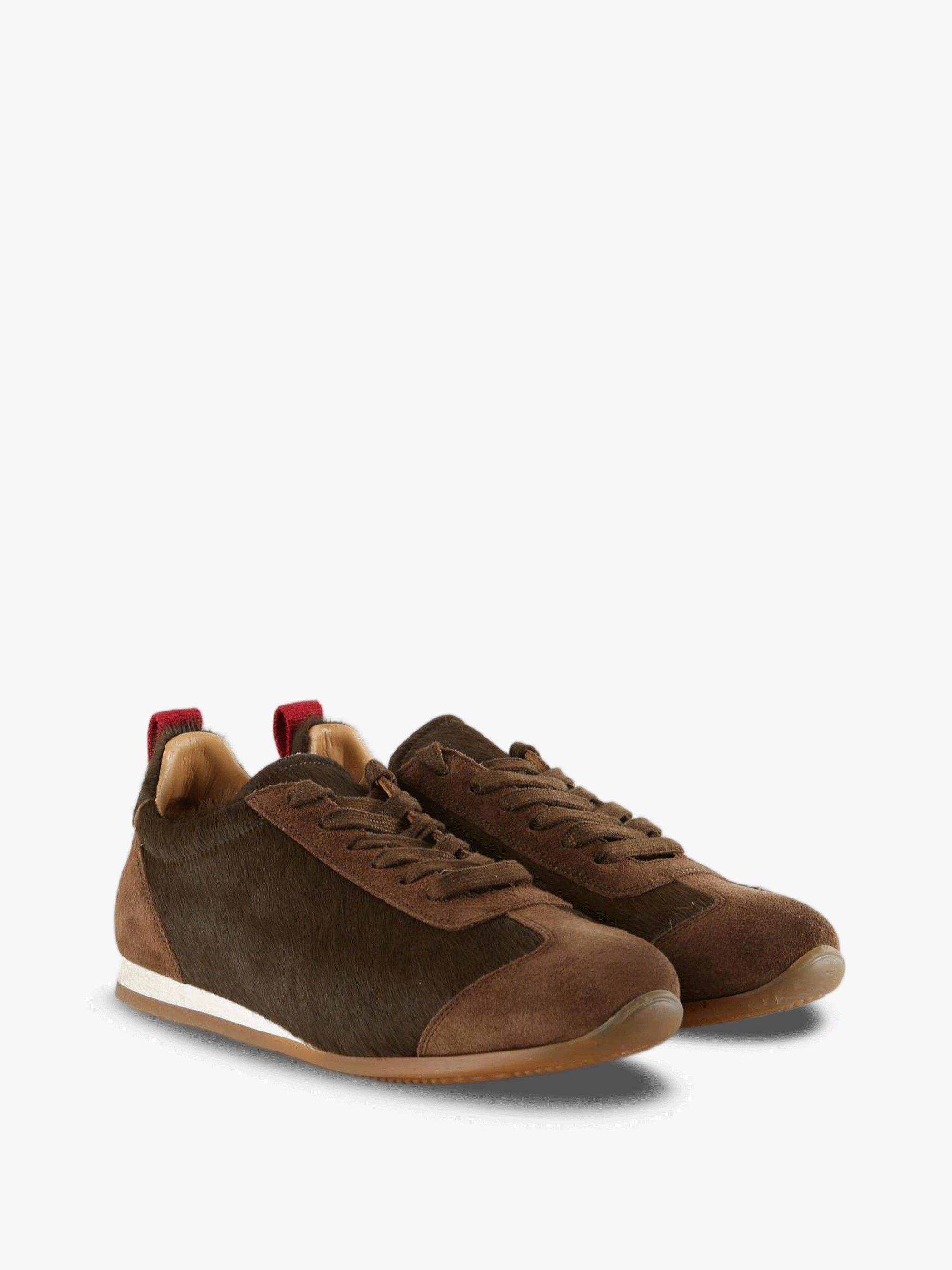 Brown shoes, front view