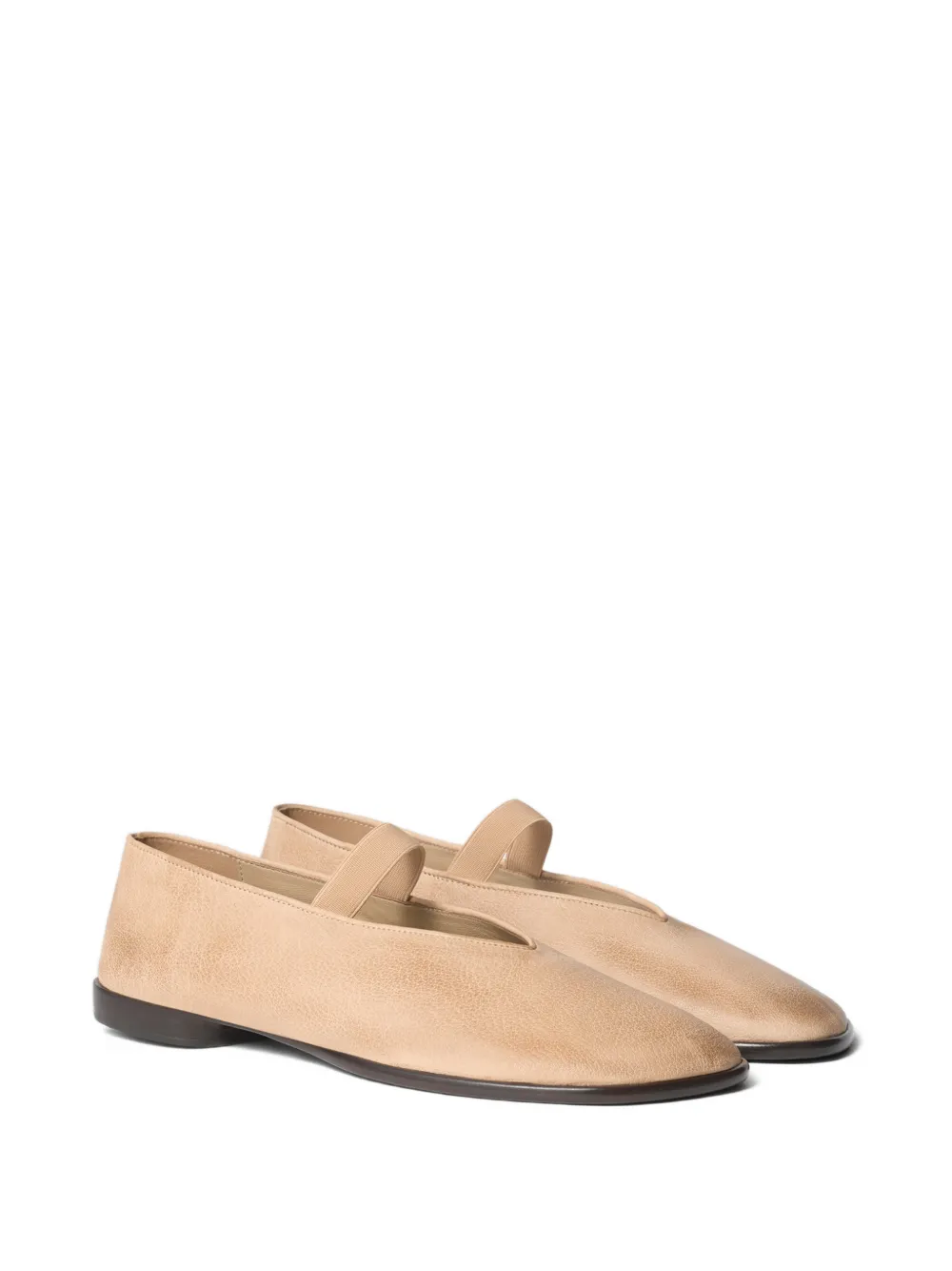 Beige loafer shoe,side view
