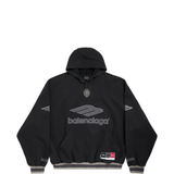 black hoodie, front view