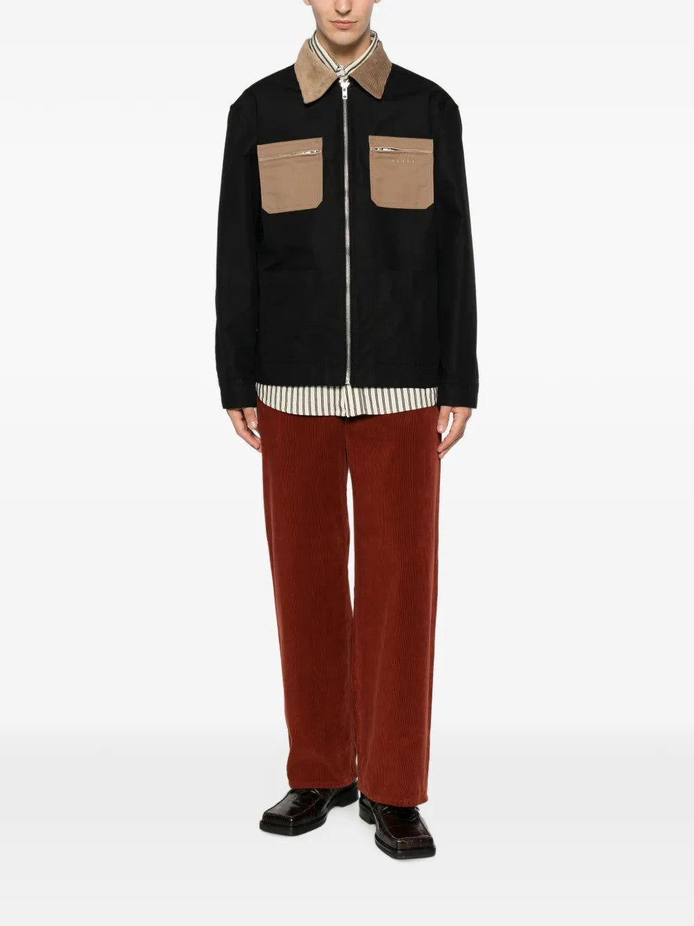 Black jacket, full body view