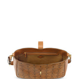 Tan bag, back view