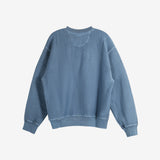 Blue sweatshirt,back view