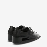 Black heels, back view