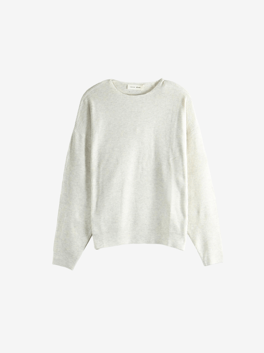 white knitwear, front view