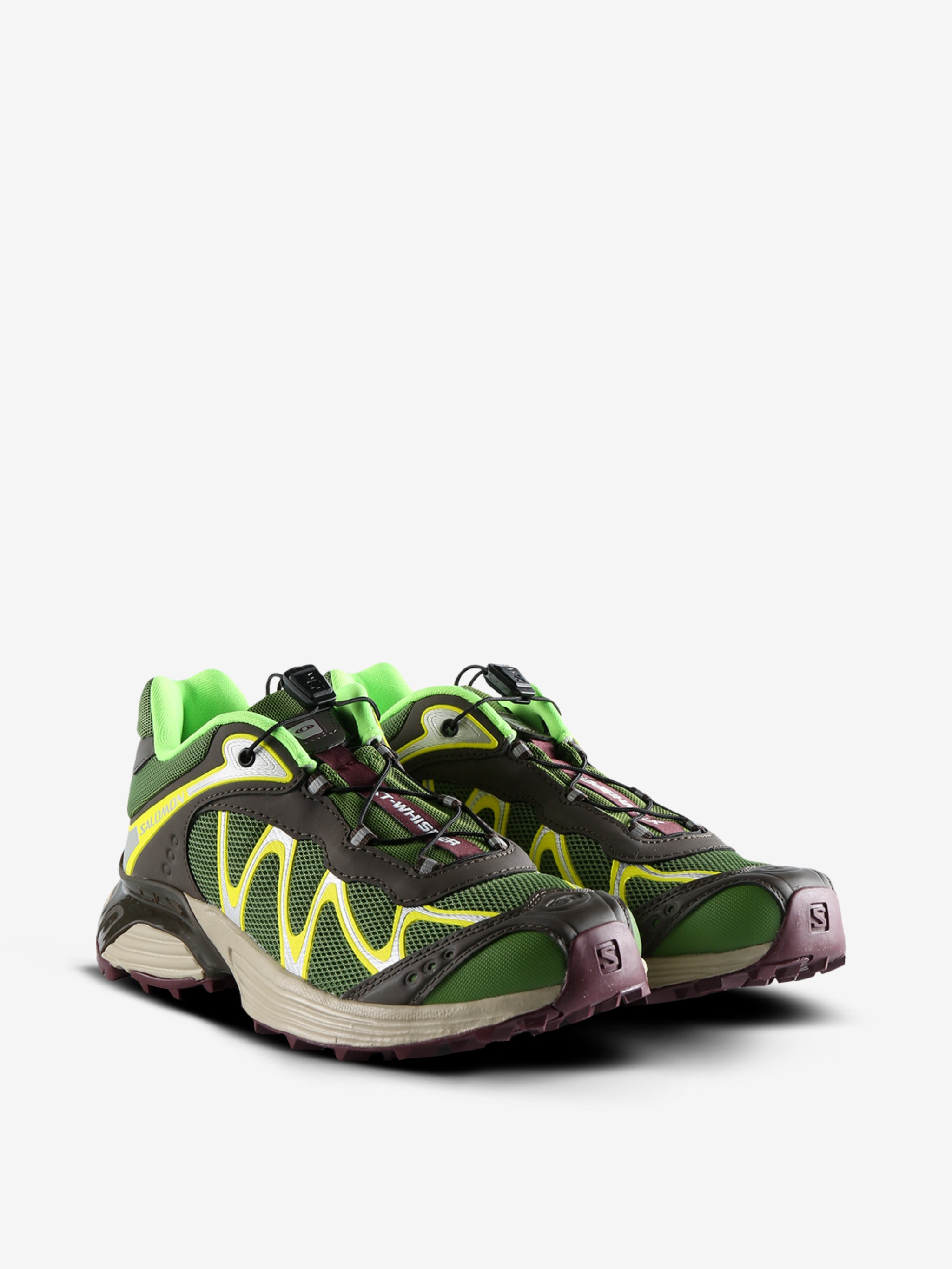 Green sneakers,side view