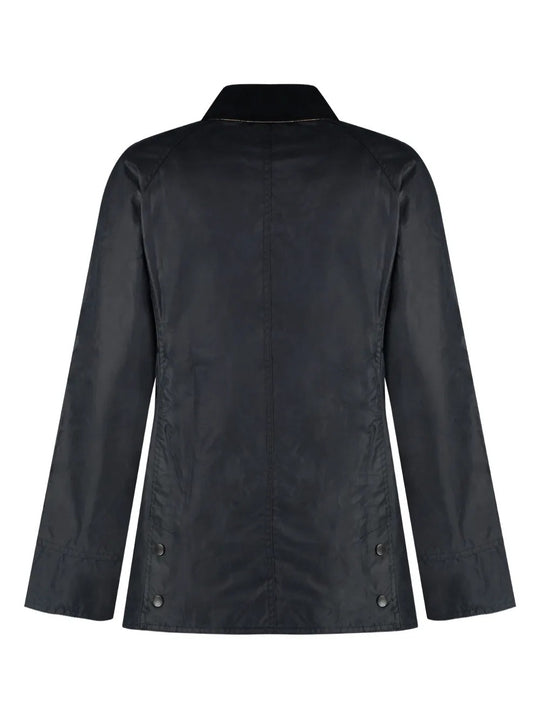 Black jackets, back view