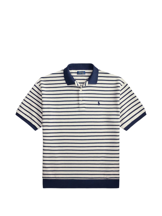 Navy shirt, front view