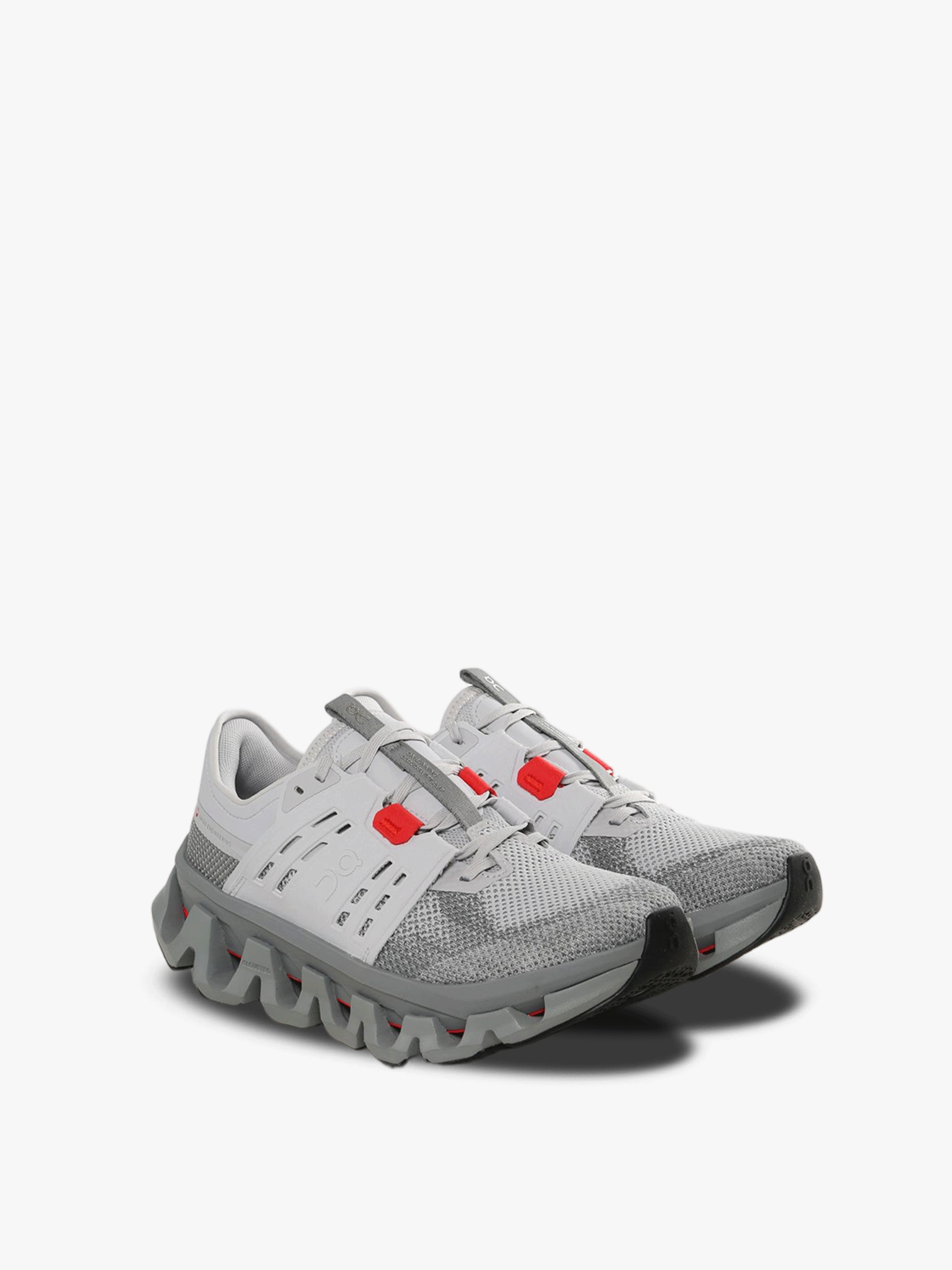 Grey sneakers, side view