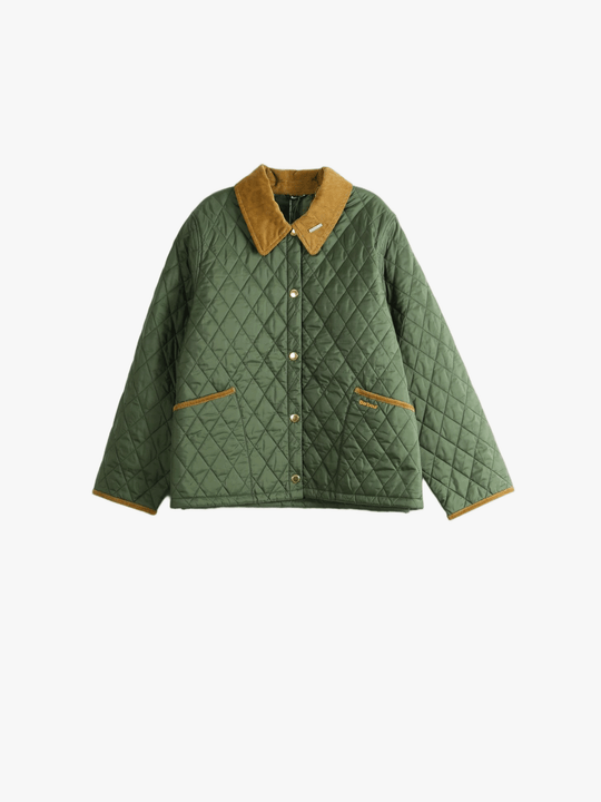 Green jacket, front view