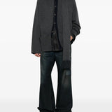 Grey knitwear, full body view