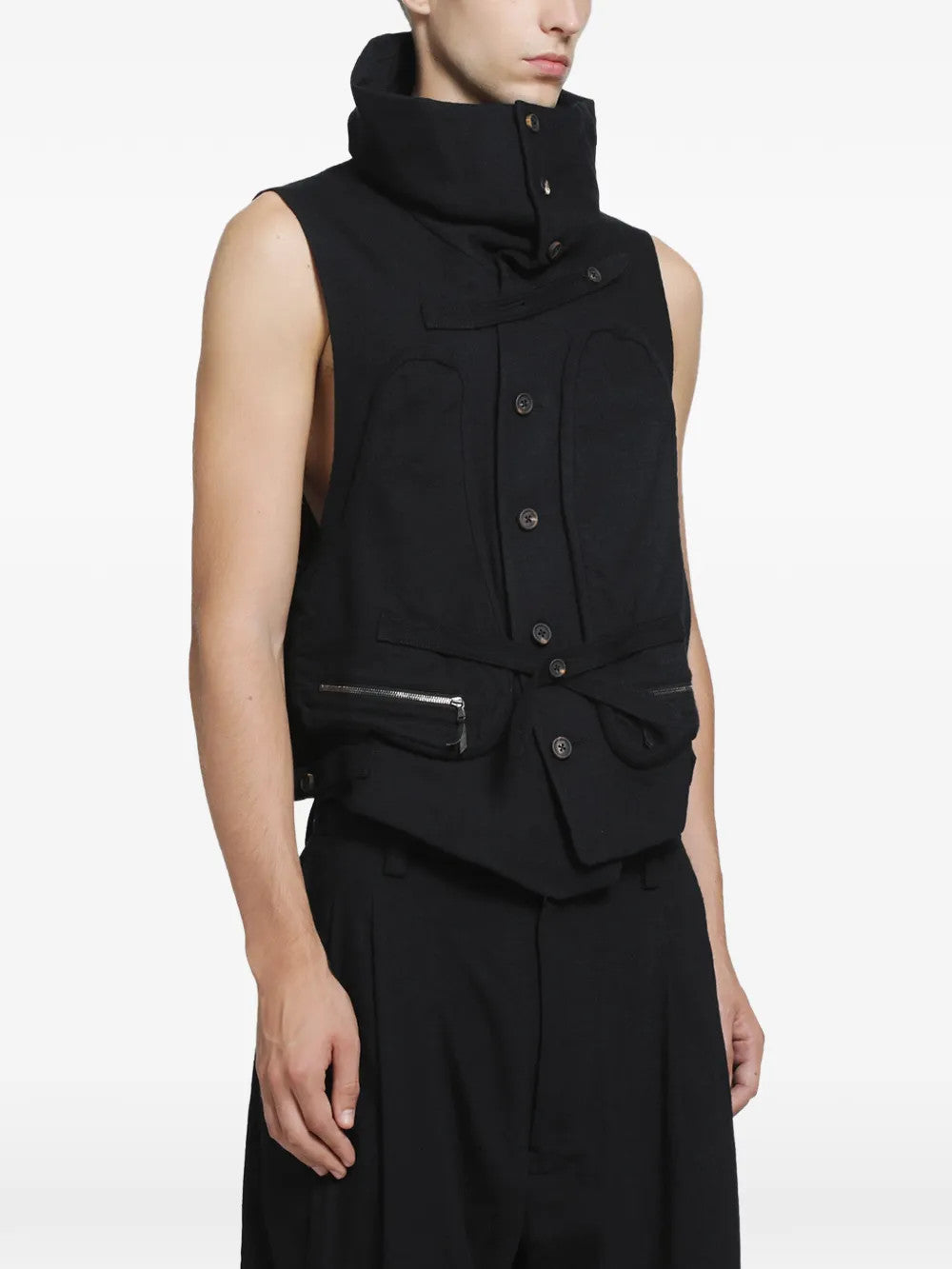 Black jacket, front view