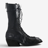 Black boots, front view