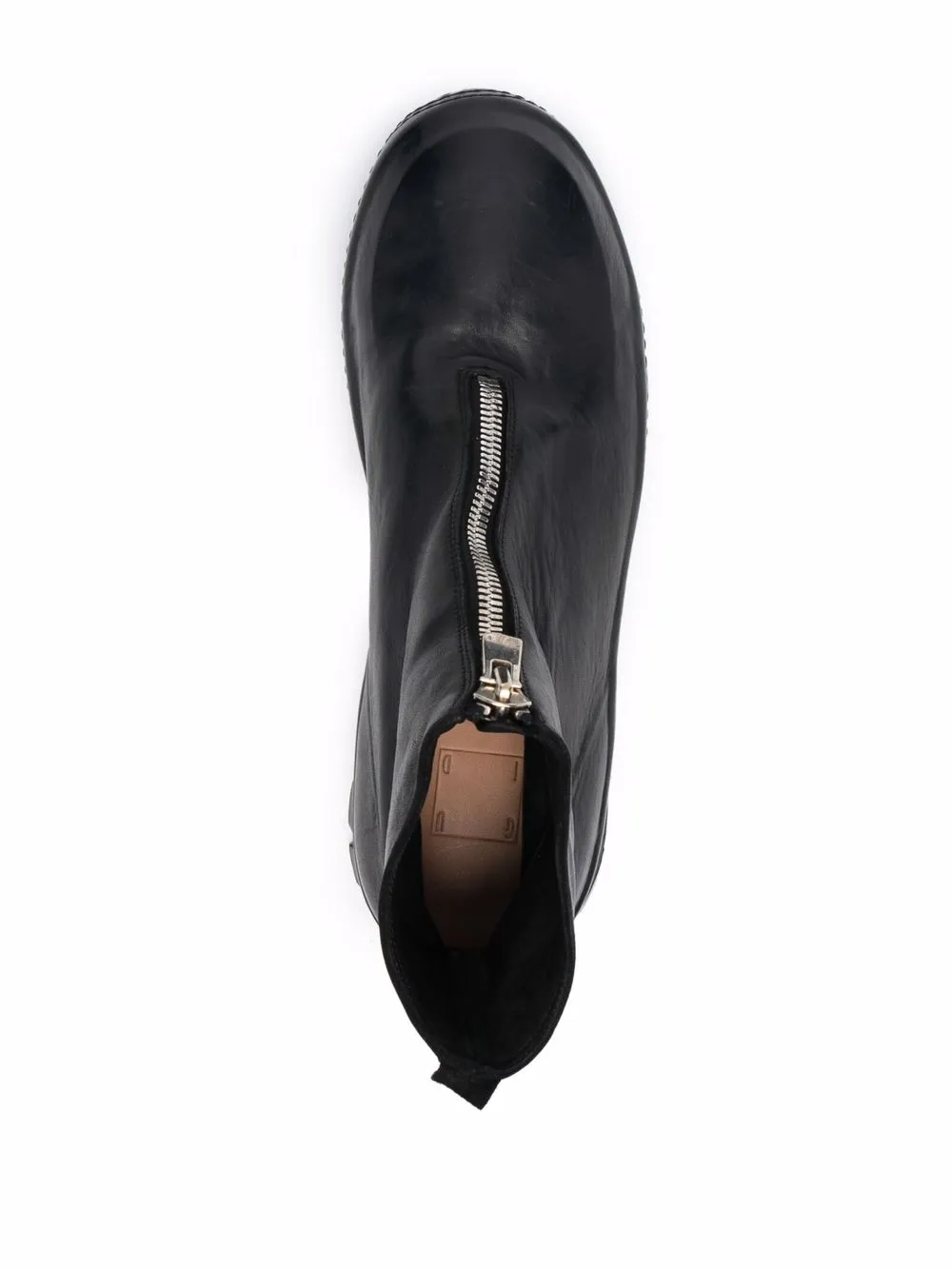 Black boots, front view