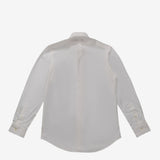 White shirt, back view showing the shirt's hem