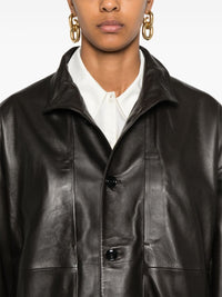 LEMAIRE - Women Stand Collar Leather Blouson