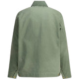 Green jacket, back view