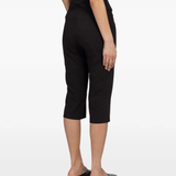 Brown pants worn by a person, showing the pants' fit