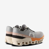 Grey sneakers, back view