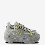 Grey sneakers, front view