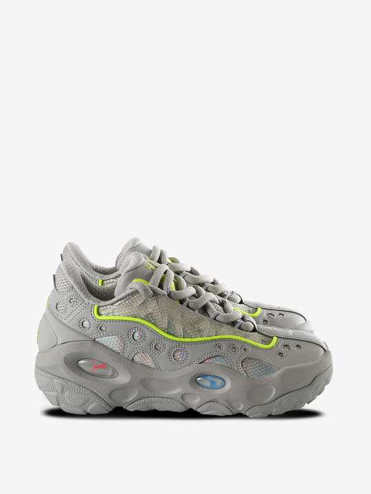 Grey sneakers, front view